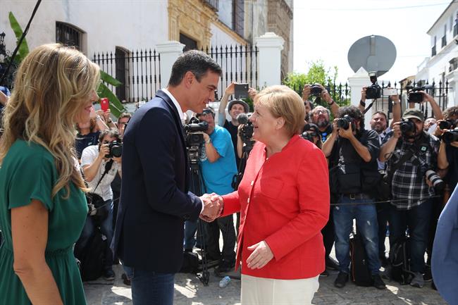 Reunión de Sánchez y Merkel en Sanlúcar de Barrameda, Cádiz | MONCLOA ep reunionsanchezmerkelsanlucarbarrameda cadiz 20180811180802
