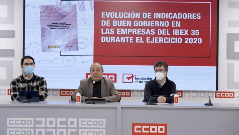 ep rueda de prensa presentacion del informe de ccoo evolucion de indicadores de buen gobierno en las