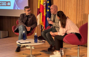 ep unai sordo en un acto de ccoo en cuenca