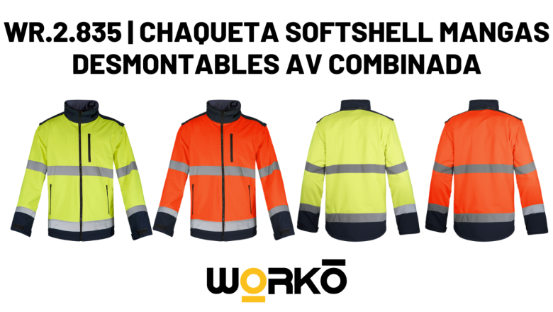chaqueta softshell alta visibilidad av 