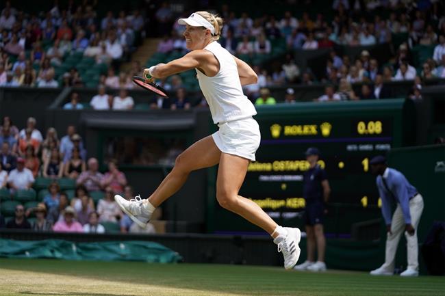 Angelique Kerber ejecuta un golpe en Wimbledon | AELTC/BOB MARTIN ep angelique kerber ejecutagolpewimbledon