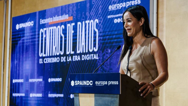 ep archivo   la directora ejecutiva de spain dc begona villacis durante el encuentro informativo