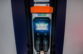 ep archivo   punto de recarga electrica de la empresa efimob en la septima edicion de la feria del