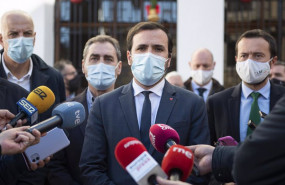 ep el ministro de consumo alberto garzon ante los medios el pasado 15 de diciembre de 2021 en cuenca