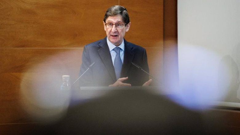 El presidente de CaixaBank, José Ignacio Goirigolzarri, inaugura el acto de presentación de la revista 'Papeles de Economía Española, las finanzas tras la pandemia' elaborada por Funcas, en Ceca, a 15 de febrero de 2022, en Madrid (España). | Alejandro Martínez Vélez - Europa Press ep el presidente de caixabank jose ignacio goirigolzarri inaugura el acto de presentacion de la