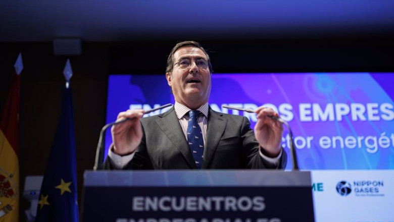 ep el presidente de la ceoe antonio garamendi interviene durante el encuentro empresarial con el ep el presidente de la ceoe antonio garamendi interviene durante el encuentro empresarial con el