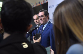 ep el presidente de la ceoe antonio garamendi ofrece declaraciones a los medios a su llegada al iv