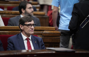 ep el presidente de la generalitat salvador illa durante la primera jornada del debate de politica