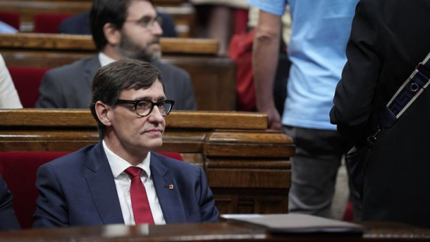 ep el presidente de la generalitat salvador illa durante la primera jornada del debate de politica
