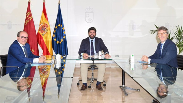 ep el presidente del gobierno de la region de murcia fernando lopez miras se reunio hoy en san