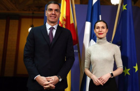 ep el presidente del gobierno pedro sanchez con la primera ministra de finlandia sanna marin