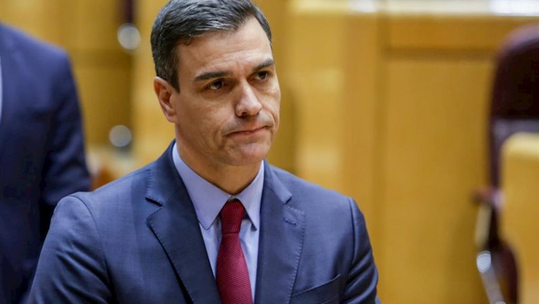 El presidente del Gobierno, Pedro Sánchez, durante su primera sesión de control en el Senado en Madrid el 25 de febrero de 2020 | Ricardo Rubio - Europa Press - Archivo ep el presidente del gobierno pedro sanchez durante su primera sesion de control en el senado en