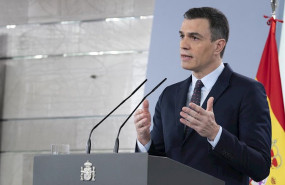 ep el presidente del gobierno pedro sanchez durante una comparecencia en el palacio de la moncloa