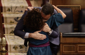 ep el presidente del gobierno pedro sanchez y la ministra de hacienda y funcion publica maria jesus