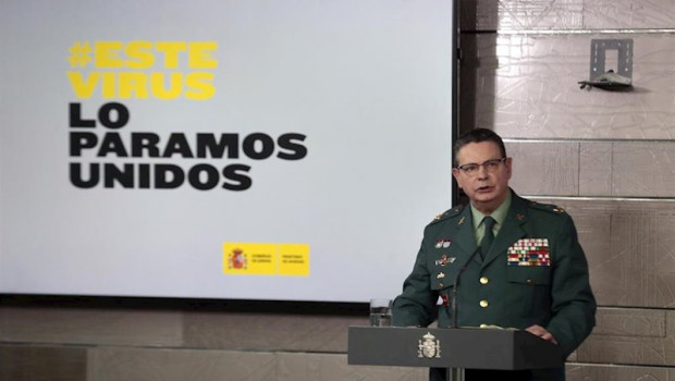 ep el teniente general laurentino cena interviene en la comparecencia en moncloa