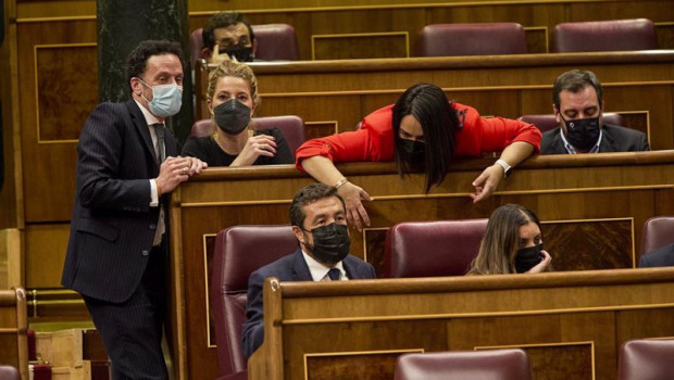 ep el vicesecretario general y portavoz de ciudadanos edmundo bal 1i y la diputada de cs maria munoz