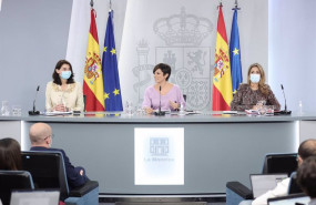 ep i d la ministra de justicia pilar llop la ministra de politica territorial y portavoz del