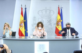 ep i d la ministra portavoz y ministra de hacienda maria jesus montero la vicepresidenta tercera del