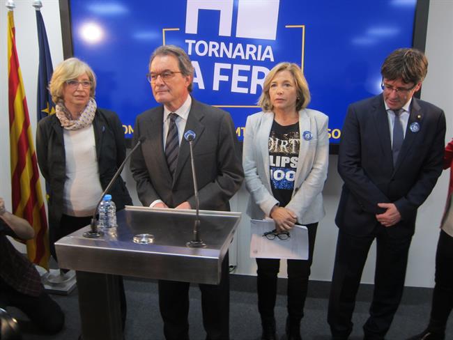 I.Rigau, A.Mas, J.Ortega y C.Puigdemont | EUROPA PRESS ep irigau amas jortegacpuigdemont