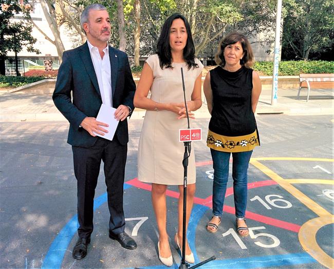 Jaume Collboni, Ester Niubó, Ana del Frago (PSC) | EUROPA PRESS ep jaume collboni ester niubo anafrago psc
