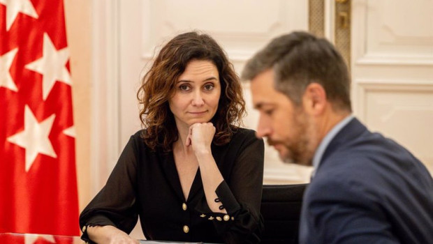 ep la presidenta de la comunidad de madrid isabel diaz ayuso y el consejero de presidencia de la
