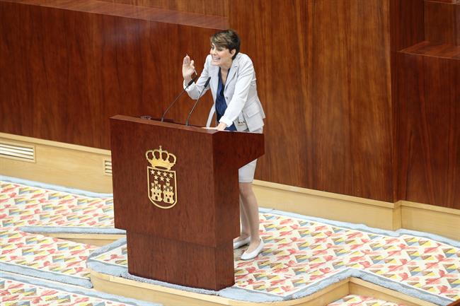 Lorena Ruiz-Huerta interviene en el pleno de investidura de Ángel Garrido | Europa Press - Archivo ep lorena ruiz-huerta intervieneplenoinvestidura de angel garrido