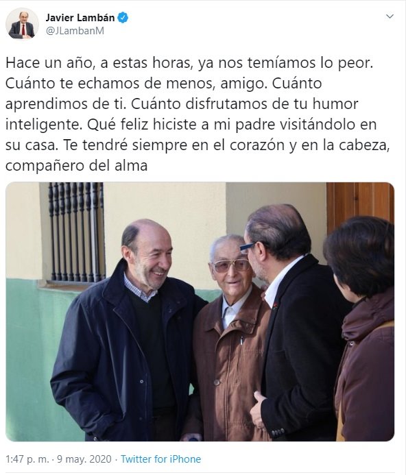 ep publicacion del presidente de aragon javier lamban en twitter