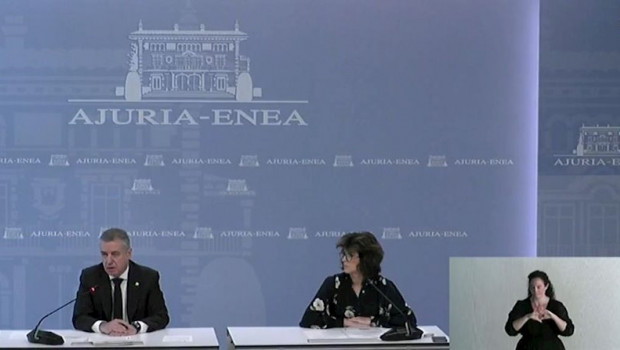 ep urkullu en rueda de prensa pra anunciar que el gobierno aprueba medidas por 840 millones de ellos