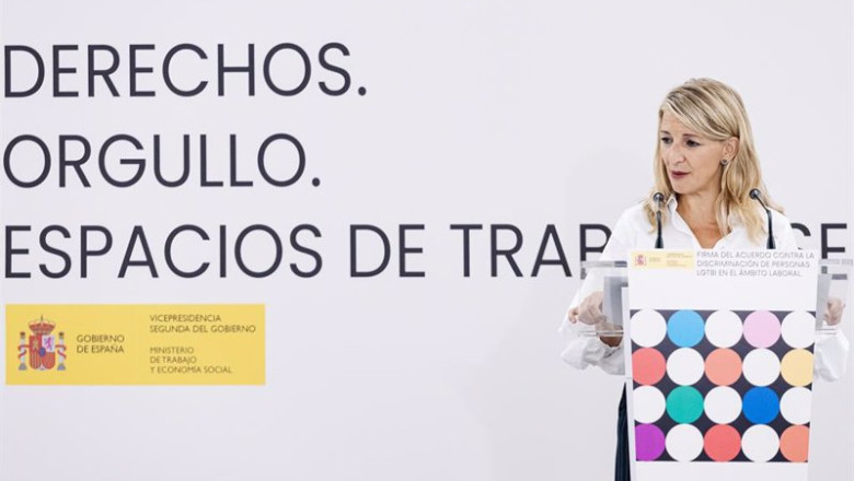 ep archivo   la vicepresidenta segunda y ministra de trabajo y economia social yolanda diaz durante
