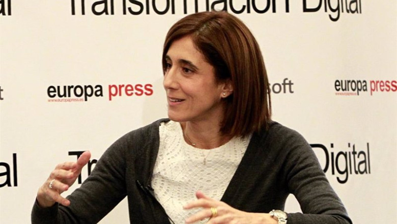 ep archivo   pilar lopez microsoft en el desayuno de transformacion banca digital