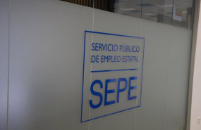 ep archivo   un logo del sepe de la oficina de empleo del sepe del barrio del pilar a 2 de abril de