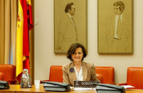 ep carmen calvo vicepresidenta del gobierno en su comparecencia en el congreso