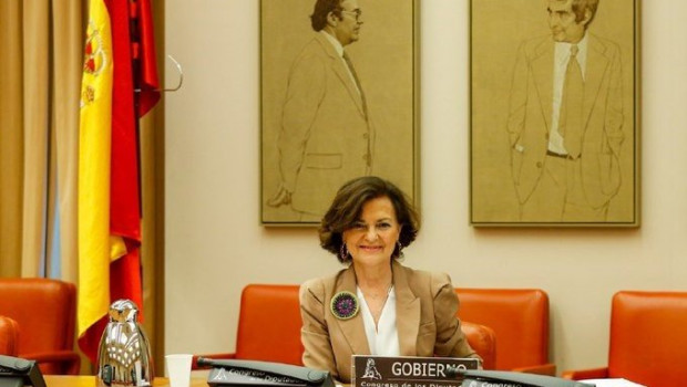 ep carmen calvo vicepresidenta del gobierno en su comparecencia en el congreso