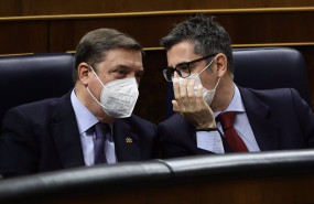 ep el ministro de agricultura pesca y alimentacion luis plana i y el ministro de la presidencia