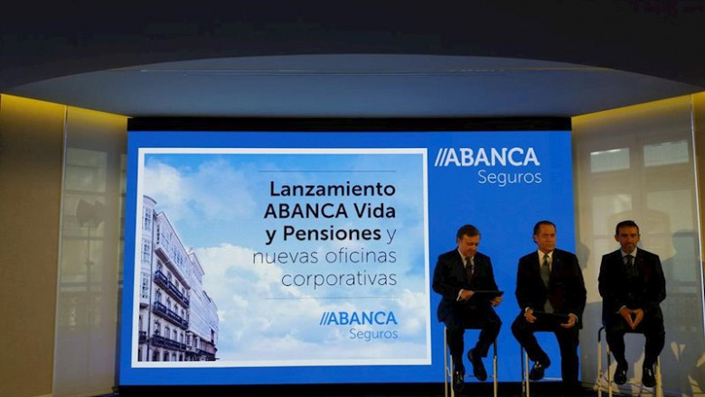 ep el presidente de abanca juan carlos escotet el consejero delegado francisco botas y el director