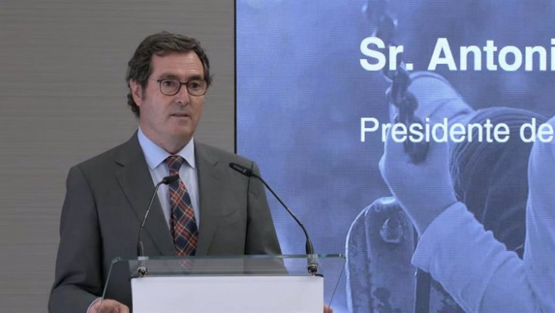 ep el presidente de la ceoe antonio garamendi durante su intervencion en el x aniversario de impulsa ep el presidente de la ceoe antonio garamendi durante su intervencion en el x aniversario de impulsa