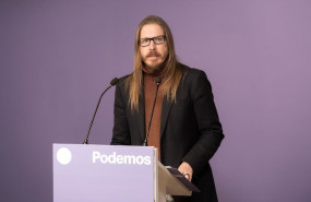 ep el secretario de organizacion y portavoz de podemos pablo fernandez ofrece una rueda de prensa en