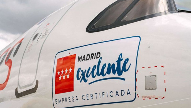 ep iberia express con el sello madrid excelente en su modelo airbus a321neo