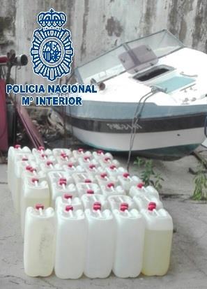 Incautación de bidones de combustible | POLICÍA NACIONAL ep incautacionbidonescombustible