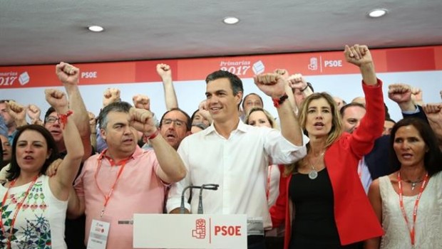 Intervención de Pedro Sánchez tras ganar las primarias | EUROPA PRESS ep intervencionpedro sanchezganarprimarias 20170613175815