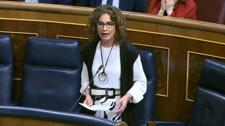 ep la ministra de hacienda maria jesus montero en el pleno del congreso de este miercoles