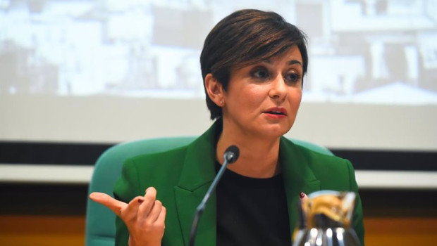 ep la ministra de vivienda y agenda urbana isabel rodriguez durante su intervencion en unas jornadas