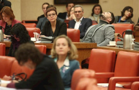 ep los diputados de erc montserrat bassa y gafriel rufian durante la reunion de la diputacion ep los diputados de erc montserrat bassa y gafriel rufian durante la reunion de la diputacion