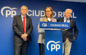 ep los diputados nacionales del pp carmen funez y enrique belda y el alcalde de ciudad real