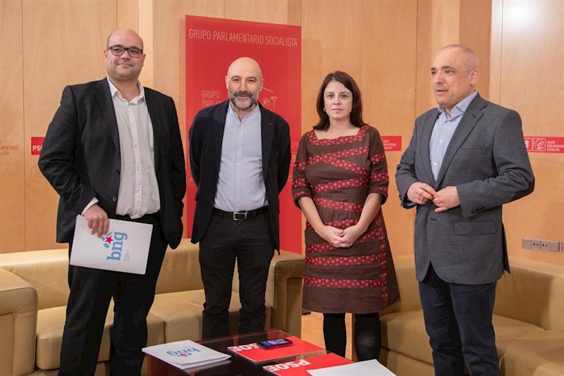 ep ruben cela y nestor rego del bng en su ultima reunion con adriana lastra y rafael simancas