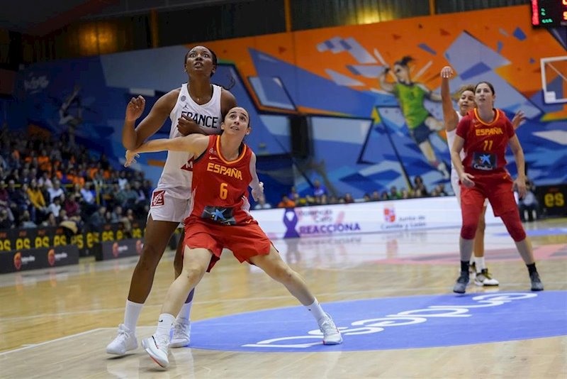ep silvia dominguez en un partido con la seleccion espanola