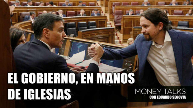 careta money talks gobierno manos iglesias