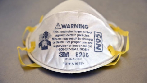 ep 02 april 2020 us las vegas a 3m model 8210 n95 particulate respirator mask is seen on display