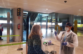 ep control a la llegada de un vuelo desde alicante