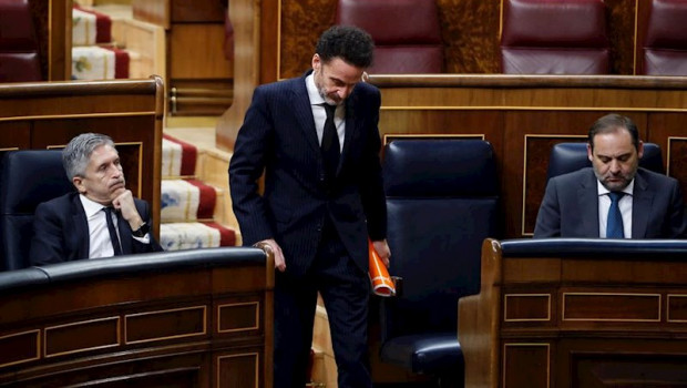ep el diputado de ciudadanos edmundo bal pasa ante los ministros jose luis abalos y fernando grande